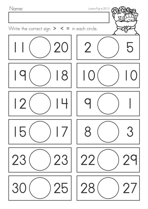 Comparing Numbers Worksheets | Comparing numbers worksheet, Kindergarten math worksheets free ...