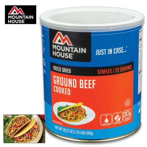 Mountain House Ground Beef Can 22 Servings | CHKadels.com | Survival ...