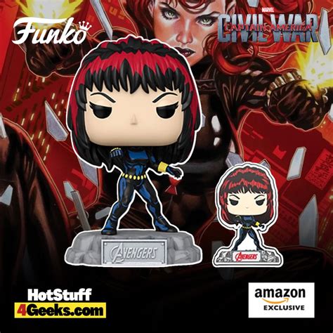 2023 NEW Avengers 60th: Comic Black Widow Funko POP! & Pin