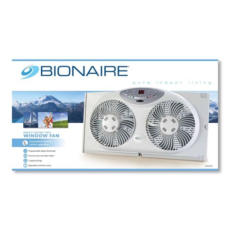 Bionaire BW2300 Remote Control Twin Window Fan with Digital Thermostat