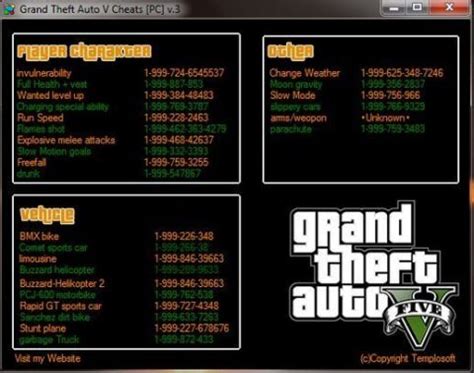 Grand Theft Auto V Cheat Table [PC] v.3 – GTA 5 mod