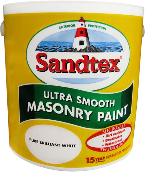 Sandtex Masonry Paint 2.5Ltr White - Timbermills