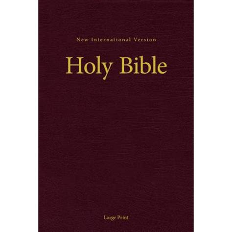 NIV Holy Bible, Large Print (Hardcover) - Walmart.com - Walmart.com