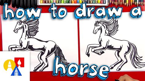 How To Draw A Horse Art Hub - Draw easy