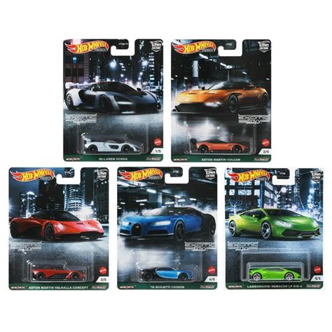 Hot Wheels Premium Car Culture 2021 - Exotic Envy - 957D Set of 5 ...