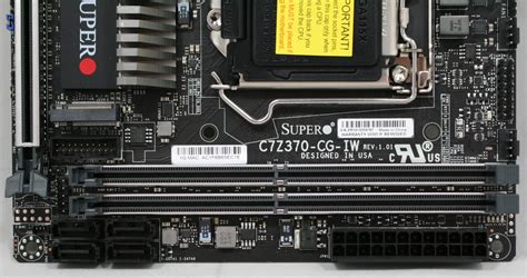 Visual Inspection - The Supermicro C7Z370-CG-IW Motherboard Review: SM ...