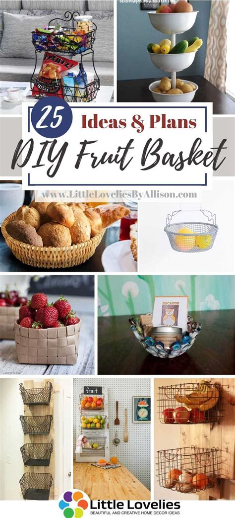 25 DIY Fruit Basket – How To Make A Fruit Basket | Obstkörbe, Obstkorb ...