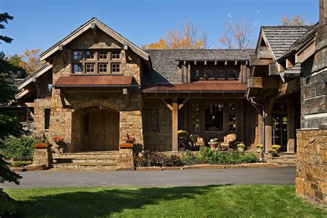 Striking rustic stone and timber dwelling in Ontario, Canada | Stone house plans, Rustic home ...