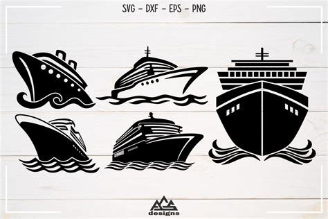 CRUISE Ships Pack Svg Design By AgsDesign | TheHungryJPEG