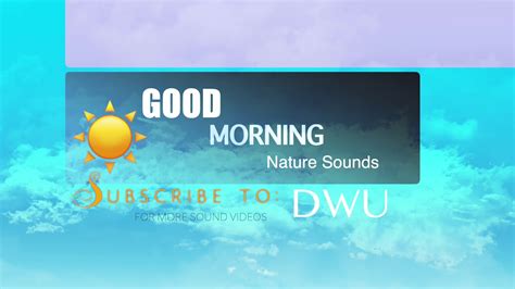 GOOD MORNING NATURE SOUNDS - YouTube