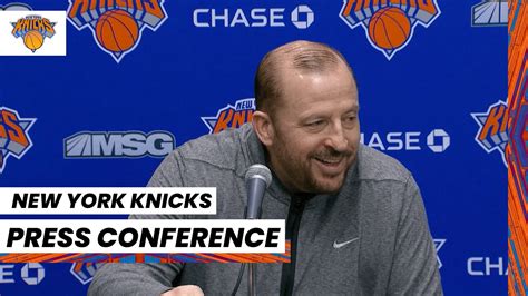 Coach Tom Thibodeau | NY Knicks Post-Game Media Availability (December ...