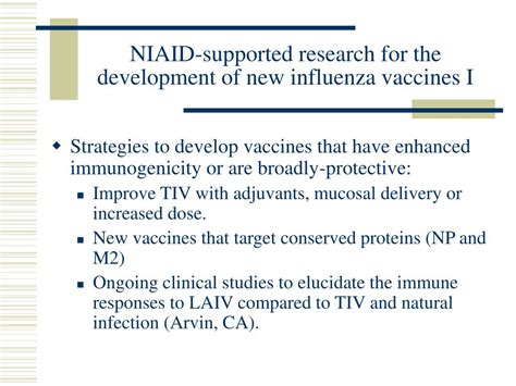 PPT - Influenza Vaccine Development PowerPoint Presentation, free ...