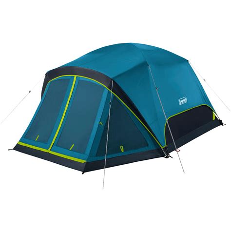 Coleman Skydome 4-Person Screen Room Camping Tent with Dark Room ...