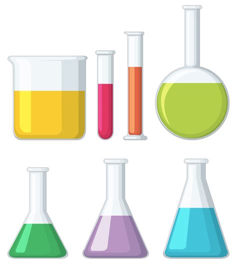 Different shapes of beakers 447960 Vector Art at Vecteezy