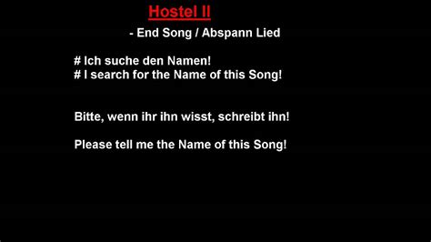 Hostel 2 - Ending Song - YouTube