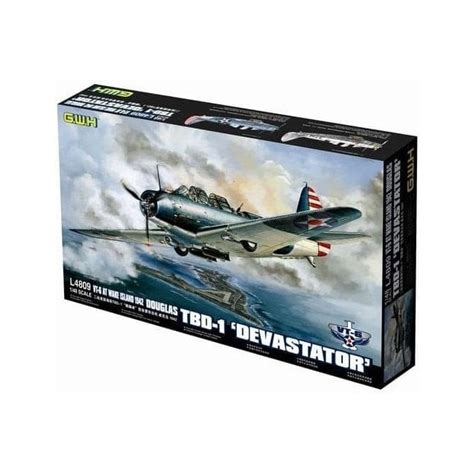 1:48 Douglas TBD-1 Devastator VT-6 1942 Aircraft Model Kit - Plastic Kits from Jumblies Models UK