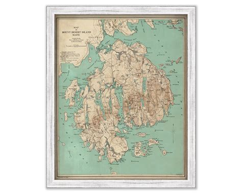 MOUNT DESERT ISLAND 1898 Map/Chart