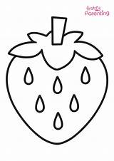 Easy Printable Strawbery Coloring Pages For Kids sketch template