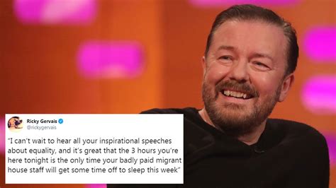 Oscars 2020: Ricky Gervais roasts Academy Awards, Hollywood on Twitter - 9Celebrity