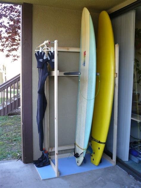 seems easy enough Surfboard Rack Ideas, Surfboard Stand, Surfboard ...