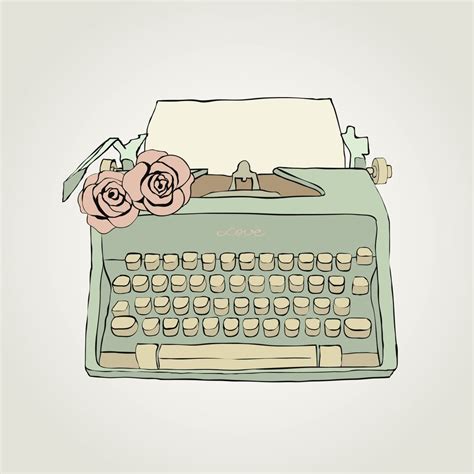 Retro typewriter Art Print by Ksenia Palfy | Retro typewriter ...