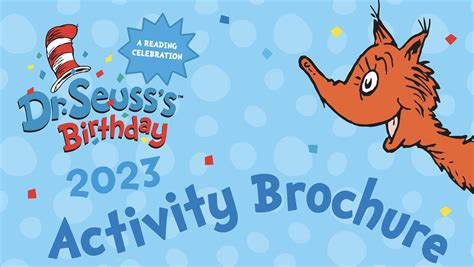 Dr. Seuss's Birthday 2023 Activity Brochure - Seussville