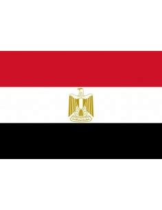 Bandera de Egipto Actual en Raso de Alta Calidad