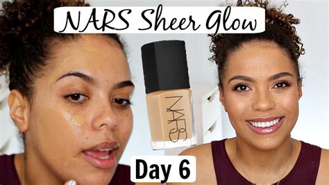 NARS Sheer Glow Foundation Review/Wear Test | 12 DAYS OF FOUNDATION DAY 6 - YouTube