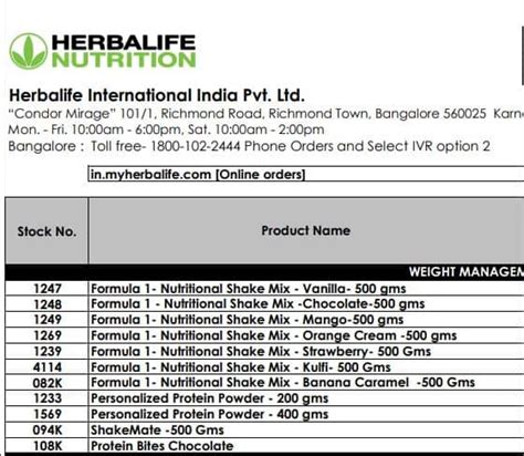 [PDF] Herbalife Products Price List 2023 PDF - Panot Book