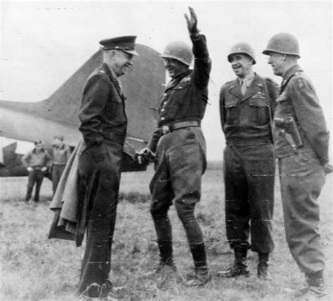 Dwight Eisenhower, George Patton, Omar Bradley, and Courtney Hodges, 25 ...