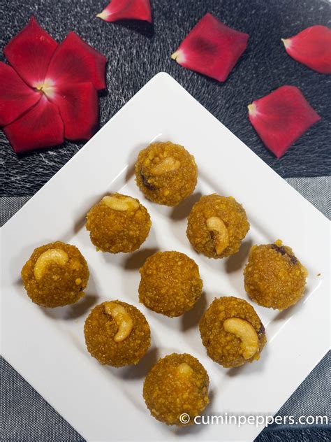 easy motichoor laddu recipe - CuminPeppers easy motichoor laddu recipe