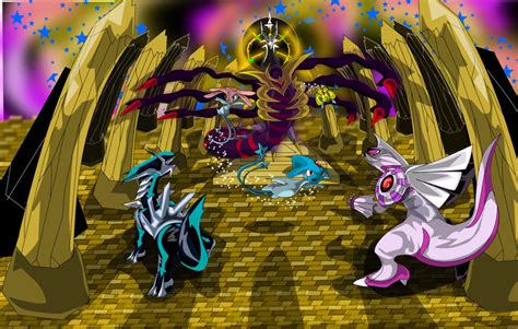 Dialga And Palkia And Giratina Fusion