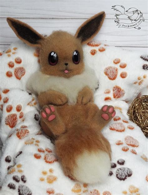 Needle felted eevee | Pelúcia pokemon, Bonecos pokemon, Pokemon