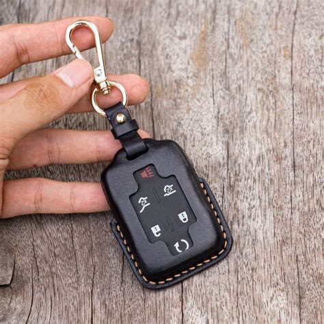 Chevy Key Fob Cover Hand Sewn Leather, Leather Key Case, Leather Key ...