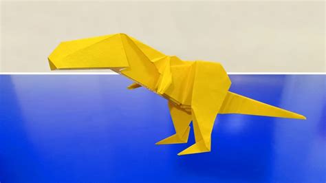 Easy Origami T Rex Step By Step | Cara Membuat Origami T-rex - Gấp Khủng Long T-Rex - YouTube