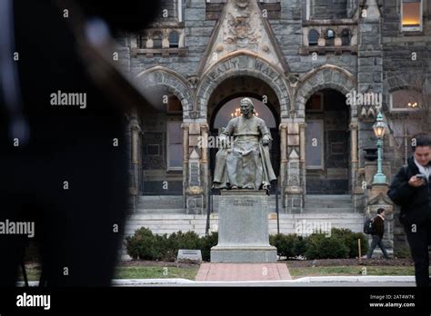 A general view of the statue of John Carroll, archbishop of Baltimore ...