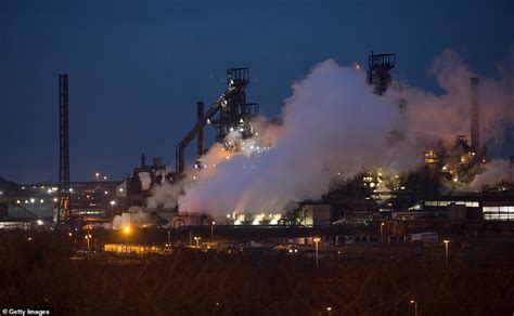 Three 'huge explosions' rock the Tata steelworks in Port Talbot | Daily Mail Online