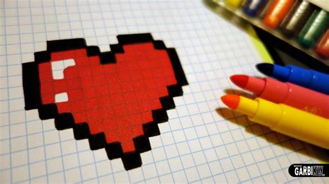 coeur en pixel art : +31 Idées et designs pour vous inspirer en images ...