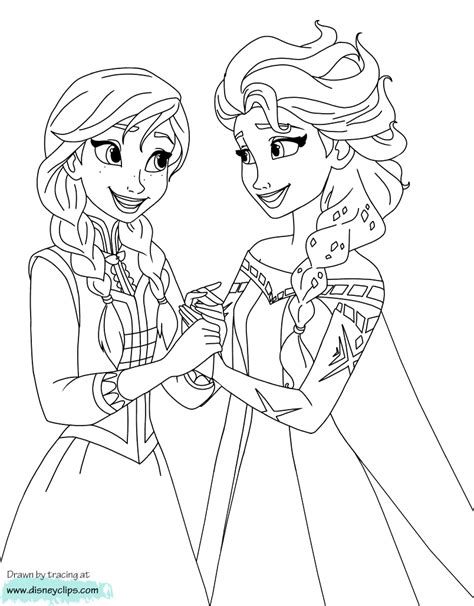 Frozen 2 Anna Elsa Coloring Pages Coloring Pages