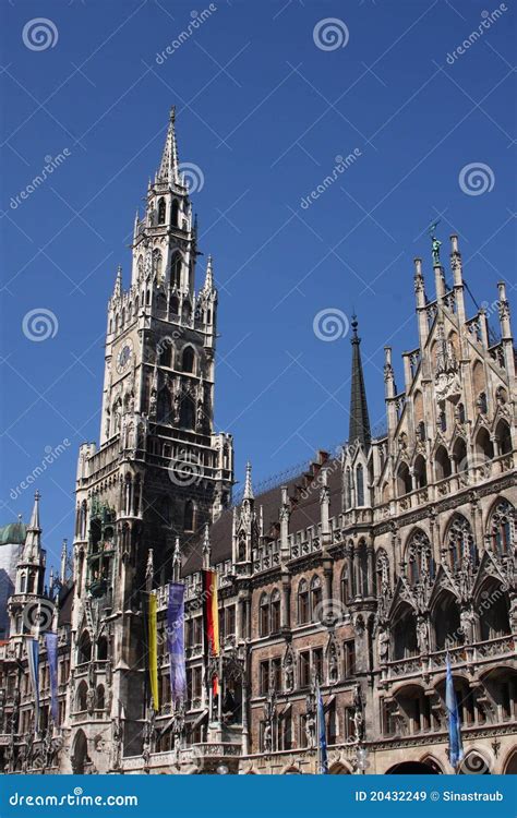 Munich city hall stock image. Image of munich, germany - 20432249