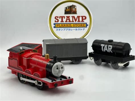 TOMY TRACKMASTER PLARAIL James the Red Engine *complete set* £51.67 ...