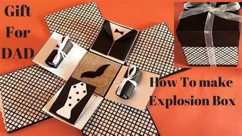 diy explosion box ideas | explosion box for dad | how to make exploding ...