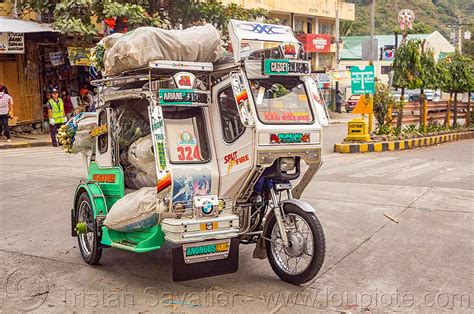 motorized tricycle with cargo freight, philippines