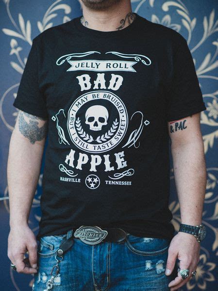 Jelly Roll is a bad apple #jellyroll | Bad apple, Black tee, Jelly roll