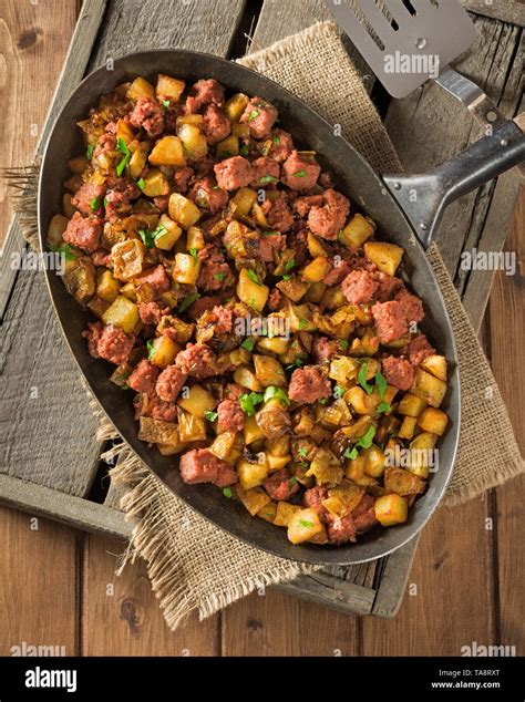 Corned beef hash Stock Photo - Alamy