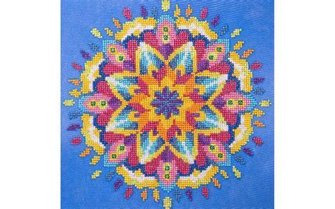 Diamond Art Kit 12"x 12" Intermediate Mandala Blue - Walmart.com ...