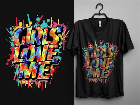 Watercolor Graffiti t shirt design bundle on Behance