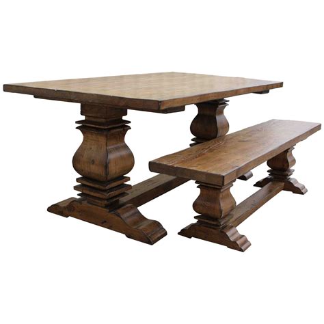 Custom Reclaimed Wood Trestle Dining Room Tables Handmade from Salvaged ...