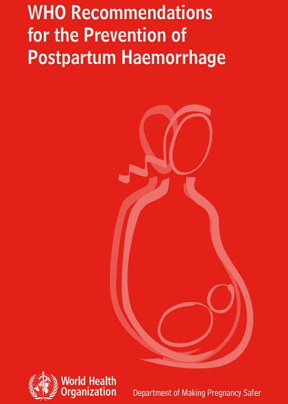 WHO Recommendations for the Prevention of Postpartum Haemorrhage | WHO | Regional Office for Africa