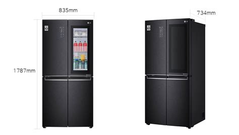 LG 595L Slim French Door Fridge with InstaView Door-in-Door™ in Matte ...